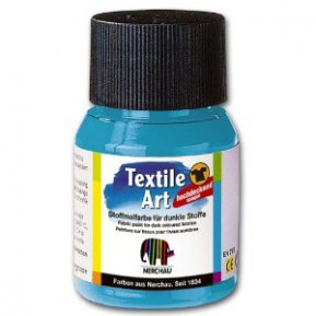 142423-80897 NERCHAU TEXTILE DYE 59 ML. - BLUE TURQUOISE - Image 1