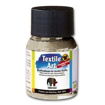 142804-80909 NERCHAU TEXTILE DYE 59 ML. -SILVER - Image 1