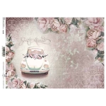ITD COLLECTION DECOUPAGE RICE PAPER A4 - R1539