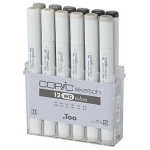 COPIC SKETCH SET - 12 COLORS GRAY SET WG