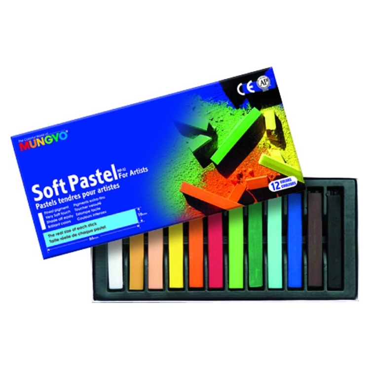 226012-82372 MUNGYO DRY PASTEL SET MP-12 - Image 1