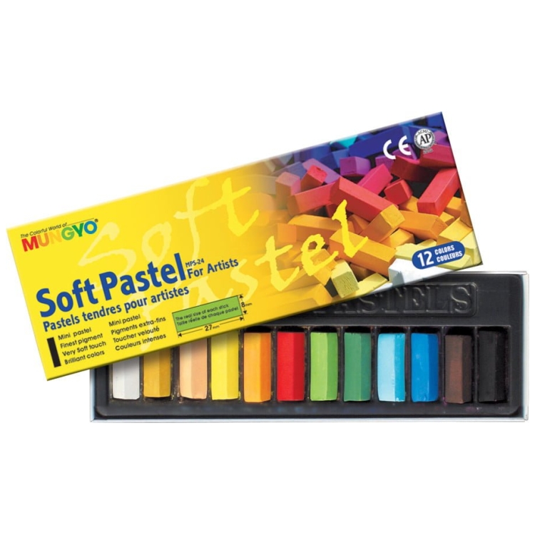 227012-82376 MUNGYO DRY PASTEL SET MPS-12 - Image 1