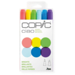 COPIC CIAO SET - 6 CV BRIGHTS