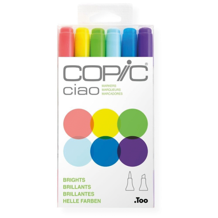 227665 COPIC CIAO SET - 6 CV BRIGHTS - Image 1