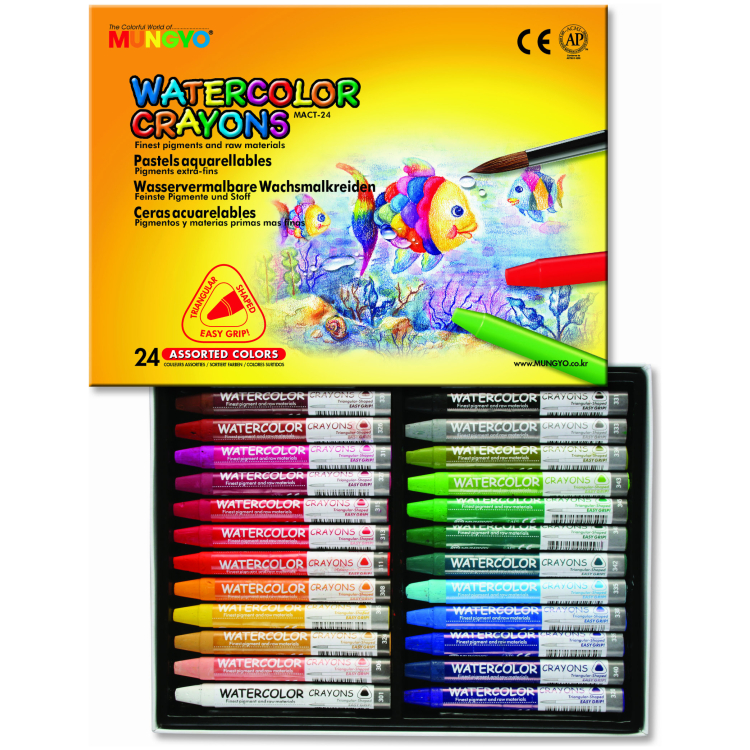 MUNGYO WATERCOLOR PASTEL SET MACT-24 - Image 1