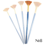 HERMITAGE BRUSH SYNTHETIC FAN No. 8