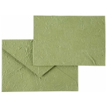 CREATIV CARD + HANDMADE PAPER ENVELOPE - GREEN