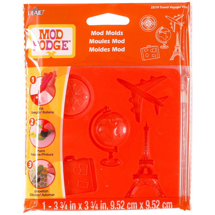 251190-104251 PLAID SILICONE MOLD FOR POLYMER CLAY 25119 - Image 1