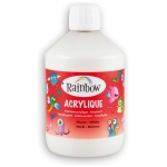 RAINBOW ACRYLIC PAINT 500ML. - WHITE