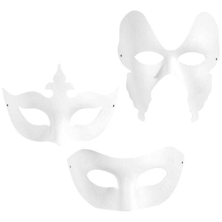 CREATIV PAPIER-MÂCHÉ MASK W:18 - 20 CM, N: 10 - 20 CM - Image 1