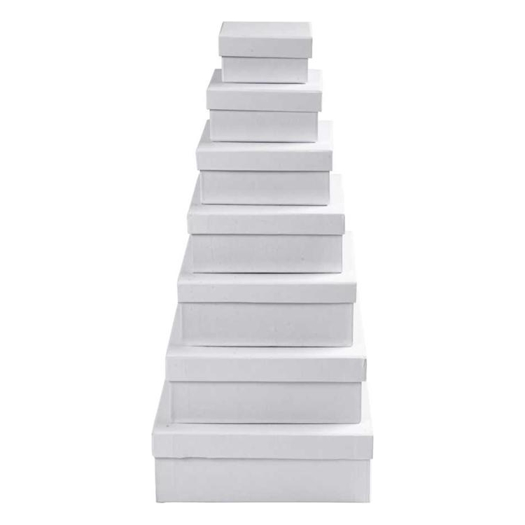 264193-104722 CREATIV SQUARE CARDBOARD BOX FOR DECORATION 12.5 CM - Image 1