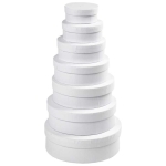 CREATIV ROUND CARDBOARD BOX FOR DECORATION D: 12.5 CM