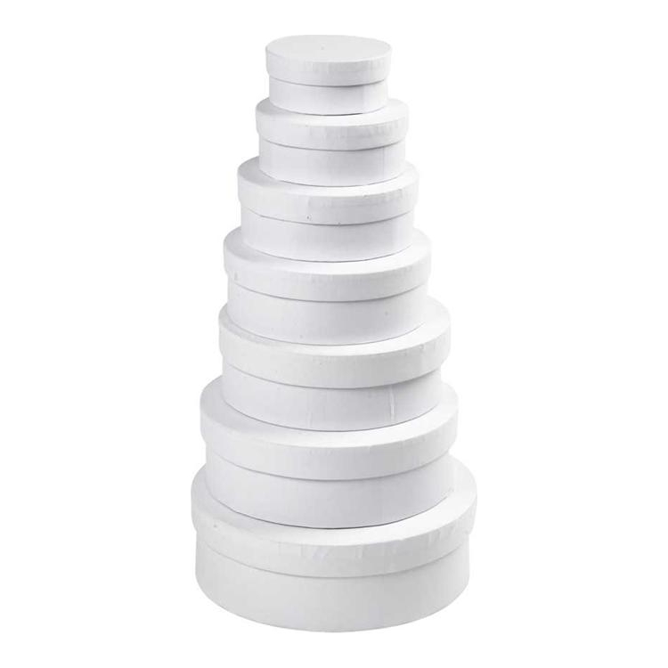 CREATIV ROUND CARDBOARD BOX FOR DECORATION D: 14.5 CM - Image 1