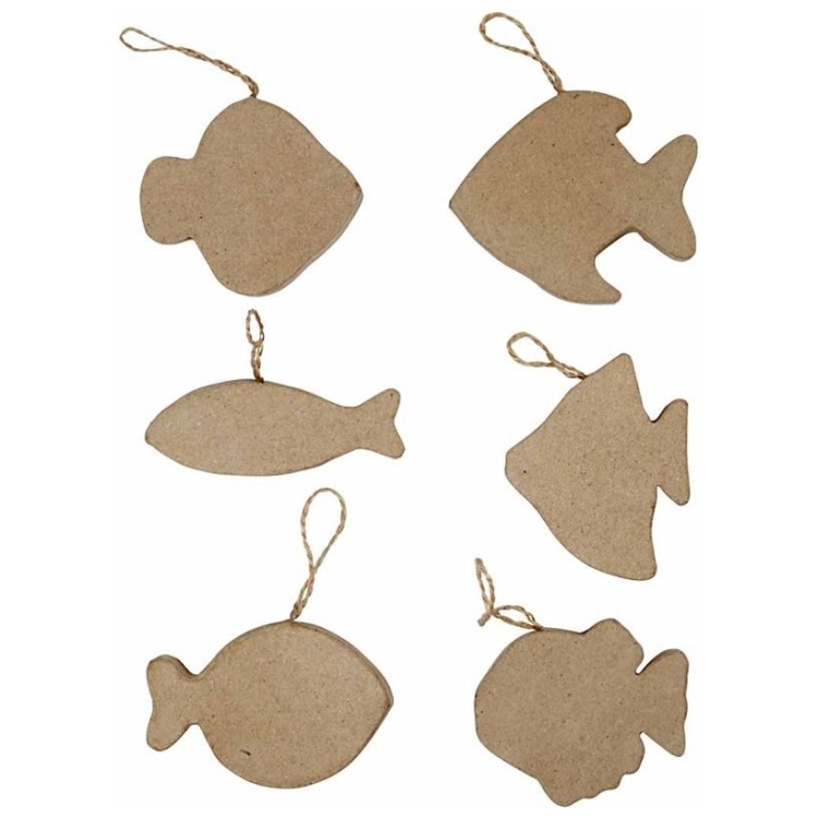 267920-89378 CREATIV PAPIER-MÂCHÉ MARINE DECORATION H: 8 CM - Image 1