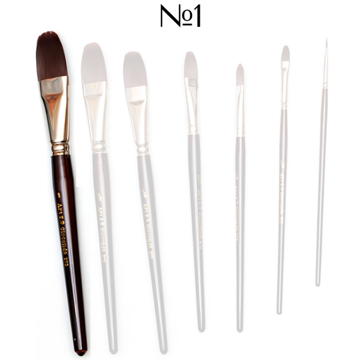 GIOCONDA BRUSH SYNTHETIC OVAL No. 1 - Image 1