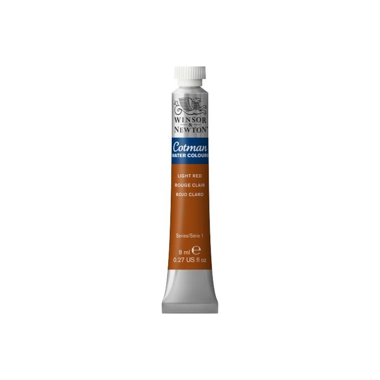 W&N WATERCOLOR PAINT COTMAN 8 ML. - RED LIGHT - Image 1