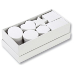 FOLIA CARDBOARD BOX ASSORTED SMALL - WHITE