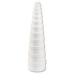 FOLIA ROUND CARDBOARD BOX - WHITE 8 CM.