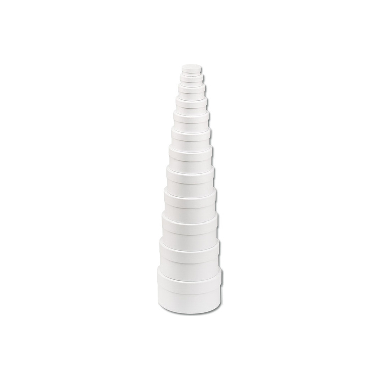 FOLIA ROUND CARDBOARD BOX - WHITE 11 CM. - Image 1