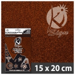 HOT FIX TRANSFER DECORATION FOR TEXTILES BROCADE BROWN