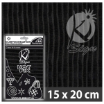 HOT FIX TRANSFER DECORATION FOR TEXTILE LIZARD BLACK
