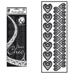 HOT FIX TRANSFER DECORATION FOR TEXTILE HEARTS