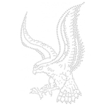 HOT FIX TRANSFER MOTIF EAGLE