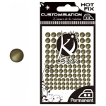 KI-SIGN HOT FIX DUO METAL FORMS 4-7MM 114 PCS - ANTIC BRONZE