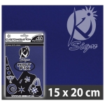 HOT FIX TRANSFER DECORATION FOR TEXTILE WOOL 09 - T. BLUE