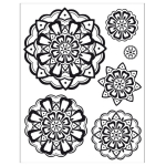 VIVA DÉCOR SILICONE PRINTS - 3D ROSETTE