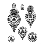 VIVA DÉCOR SILICONE STAMPS - 3D CHRISTMAS BALL XMAS TREE