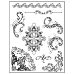 VIVA DECOR SILICONE SEALS - FLOURISH