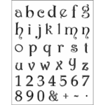 VIVA DECOR SILICONE SEALS - SMALL ALPHABET