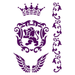 VIVA DECOR UNIVERSAL PATTERN A5 - CROWN, LION, WINGS