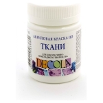 DECOLA ACRYLIC TEXTILE DYE 50 ML. -WHITE