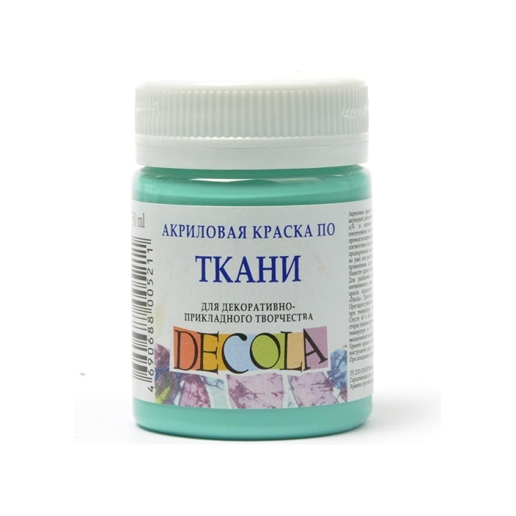 418735-128863 DECOLA ACRYLIC TEXTILE DYE 50 ML. -MINT - Image 1