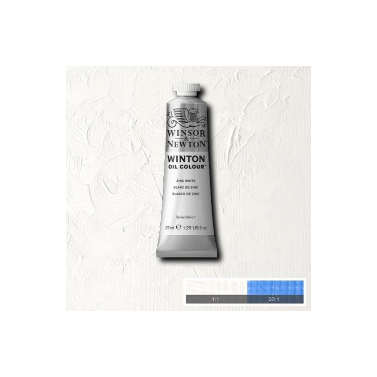 437748-146741 W&N WINTON OIL PAINT 200 ML - WHITE ZINC 1437748 - Image 1