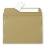 CLAIREFONTAINE ENVELOPE 114/162 MM.- GOLD