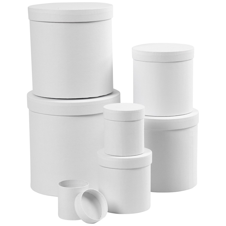 504384-141326 CREATIV ROUND CARDBOARD BOX FOR DECORATION 12.7/12 CM. - Image 1