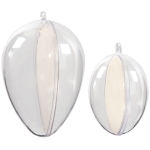 CREATIV PLASTIC EGGS FOR DECORATION 9/6 CM. 52148