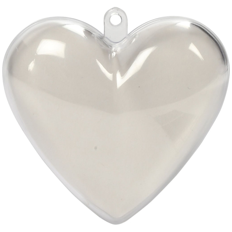521490-120264 CREATIV PLASTIC HEARTS FOR DECORATION 6.5 CM - Image 1