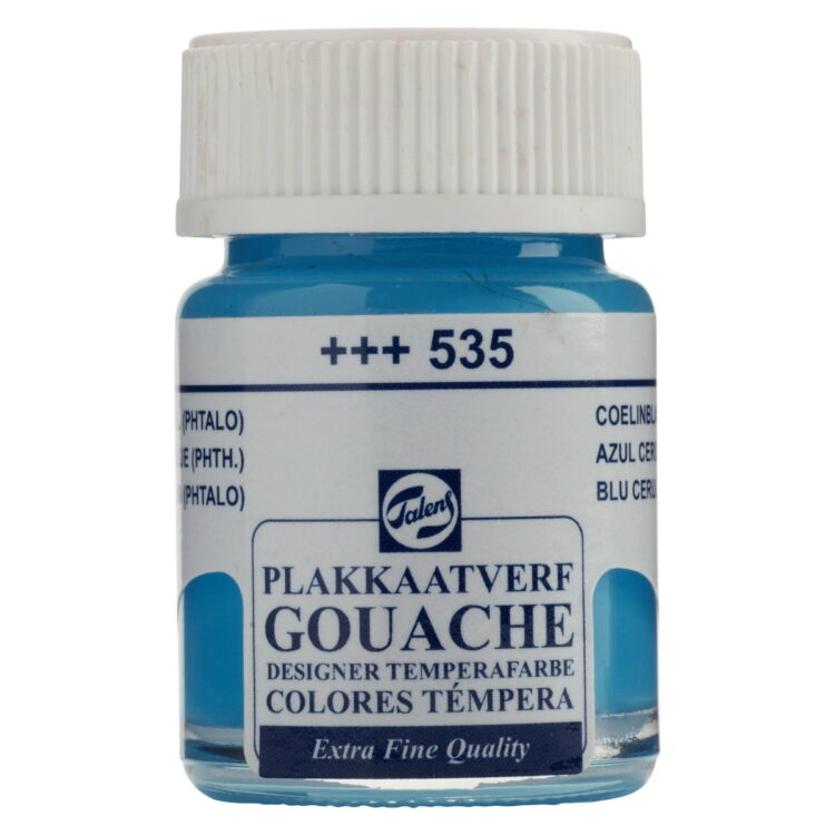 535 16 TALENS TEMPERA PAINT 16 ML. - CERULEUM - Image 1