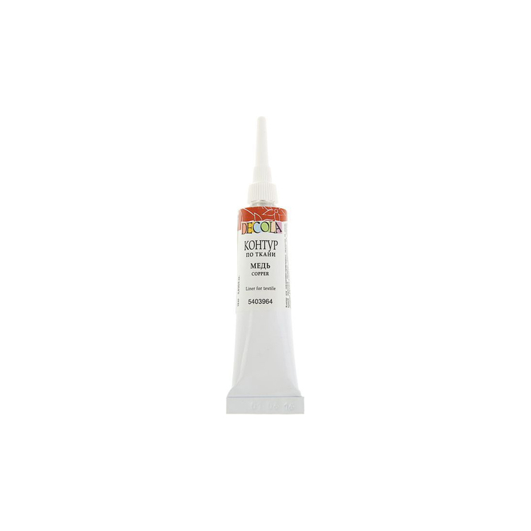 540964-127699 DECOLA CONTOUR FOR TEXTILES 18 ML. -COPPER - Image 1