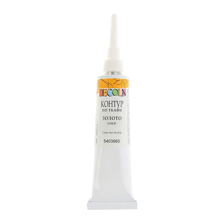 DECOLA CONTOUR FOR TEXTILES 18 ML. -GOLDEN - Image 1