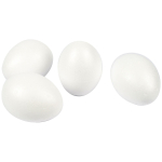 CREATIV STYROFOAM EGGS H: 10 CM