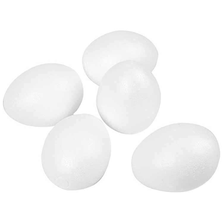543241-104702 CREATIV STYROFOAM EGGS H: 8 CM - Image 1