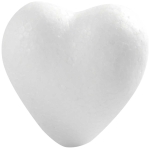 CREATIV STYROFOAM HEARTS H: 6 CM