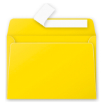 CLAIREFONTAINE ENVELOPE 114/162 MM.- INTENSE YELLOW