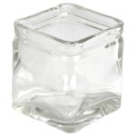 CREATIV GLASS CANDLESTICK 7.5/7.5 CM.