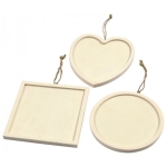 CREATIV WOODEN FRAMES FOR DECORATION ASSORTED 11.5/11.5 CM